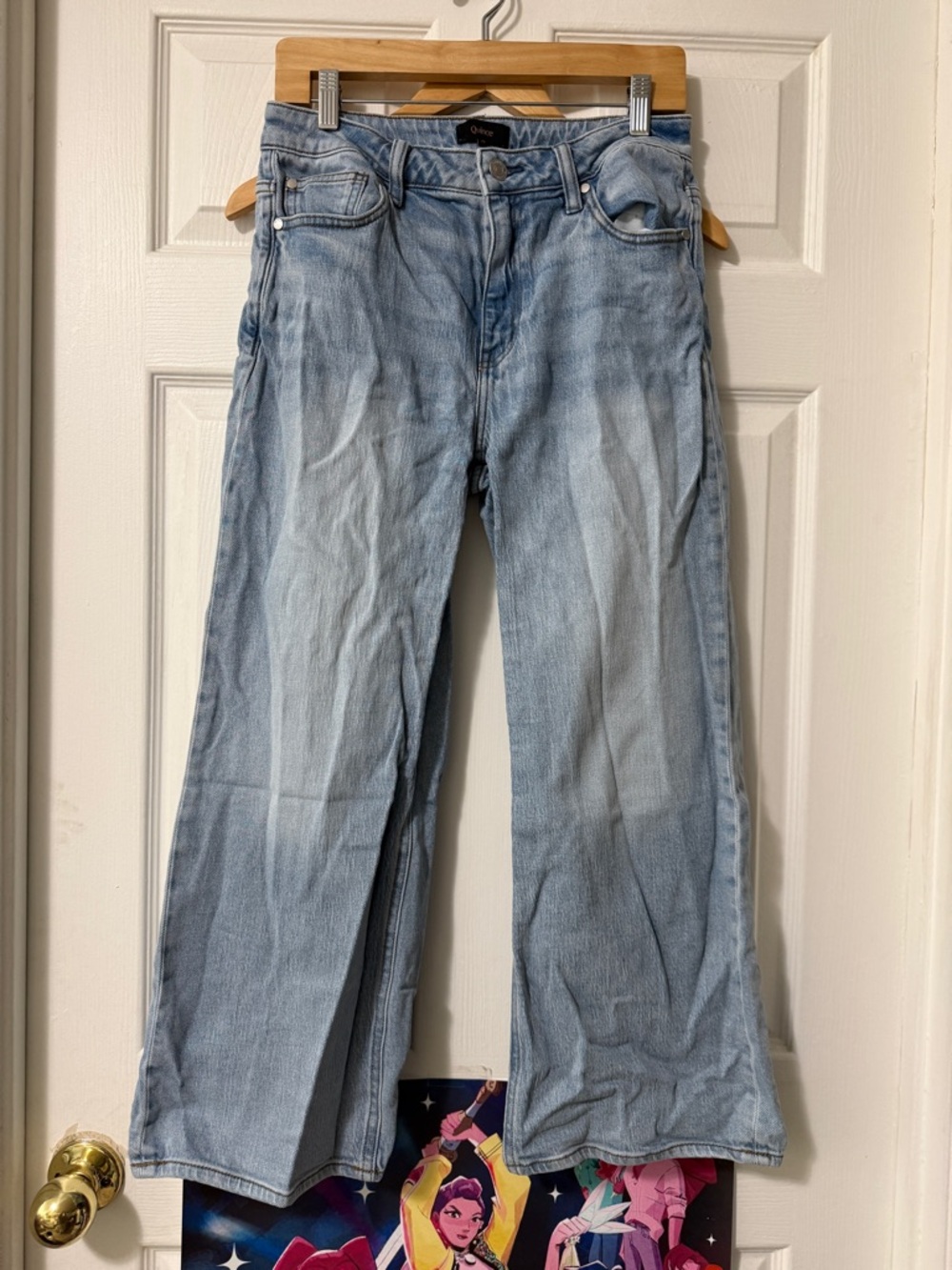 Quince Bella Relaxed Straight Jeans 26” inseam, size 29